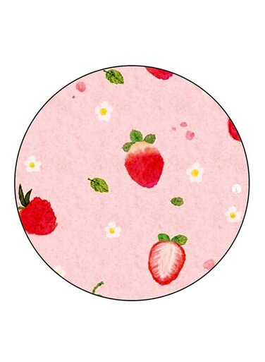 Strawberries Printed Fridge Magnet Multicolour