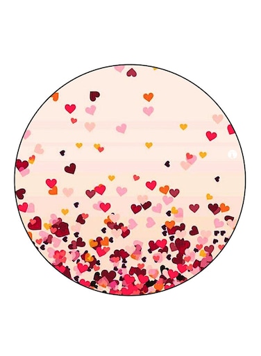 Hearts Printed Fridge Magnet Multicolour