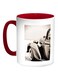 A Car Of Old Style Printed Coffee Mug Red/White/Grey 325ml