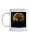 Moon Printed Mug White/Black/Beige