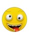 Funny Face Printed Fridge Magnet Yellow/White/Red