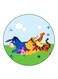 Disney Printed Fridge Magnet Round Multicolour