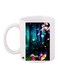 Floral Printed Coffee Mug White/Black/Pink