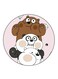 We Bare Bears Printed Fridge Magnet Multicolour
