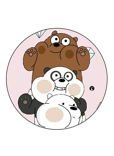 We Bare Bears Printed Fridge Magnet Multicolour