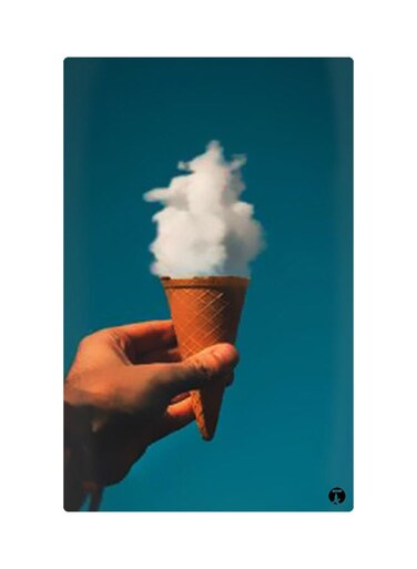 Printed Fridge Magnet Multicolour 8.5x0.4x5.5cm