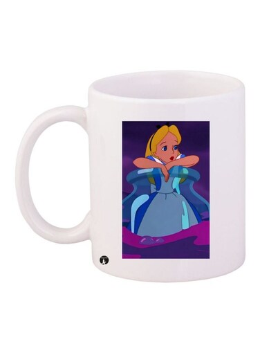 Disney Princess Printed Coffee Mug White/Blue/Purple