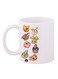 Anime Digimon Printed Mug White/Yellow/Grey 12ounce