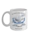 Printed Coffee Mug White/Blue/Black