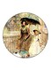 Vintage Art Printed Fridge Magnet Multicolour