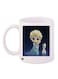 Cartoon Character Printed Coffee Mug White/Yellow/Blue 11ounce