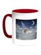 A Tale Before Bedtime Printed Coffee Mug Red/White/Blue 11ounce