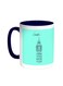 Landmarks - Big Ben Clock Printed Coffee Mug Blue/White 11ounce