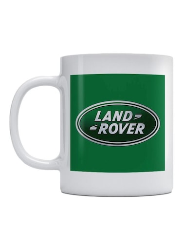 Land Rover Printed Mug White/Green/Brown 350ml
