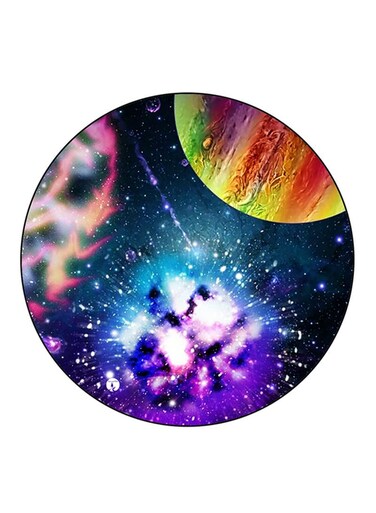 Space Printed Fridge Magnet Round Multicolour