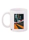 City Printed Coffee Mug White/Grey/Yellow 11ounce