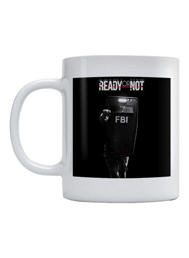 FBI Ready Or Not Printed Mug Black/White