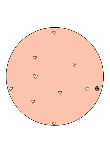 Hearts Printed Fridge Magnet Multicolour