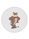 Tom And Jerry Printed Fridge Magnet Round Multicolour