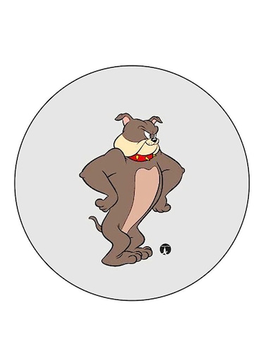 Tom And Jerry Printed Fridge Magnet Round Multicolour