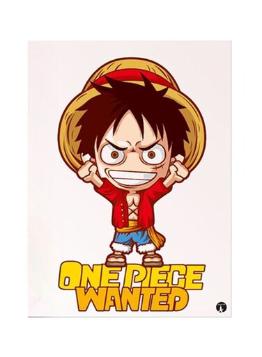 Anime One Piece Metal Plate Poster Multicolour 15x20cm
