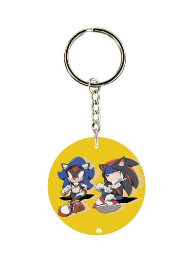 Double Sided Sonic Printed Keychain