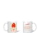 Sagittarius Zodiac Mug White/Orange 22cm