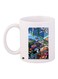 City Printed Coffee Mug White/Blue/Grey 11ounce