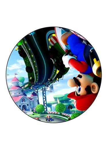 Video Game Super Mario Printed Fridge Magnet Multicolour