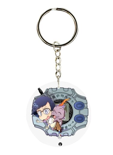Double Sided Digimon Printed Keychain
