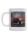 Train Printed Mug White/Grey/Brown