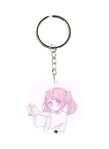 Girl Printed Keychain
