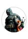 Batman Printed Fridge Magnet Round Multicolour