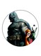 Batman Printed Fridge Magnet Round Multicolour