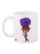 Anime Girl Printed Coffee Mug White/Blue/Brown 11ounce