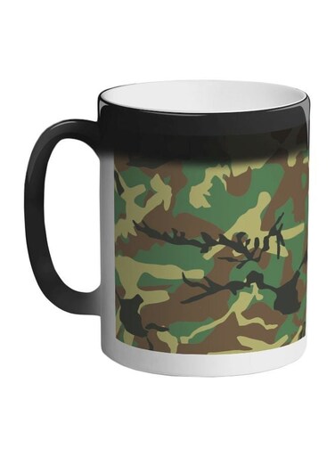 Army Clothing Printed Colour Changing Coffee Mug Black 11ounce