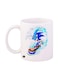Video Game Sonic Printed Mug White/Blue/Red Standard Size