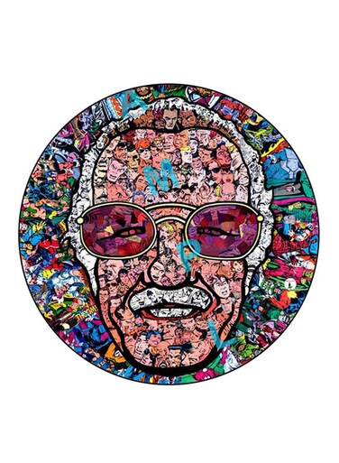 Stan Lee Printed Fridge Magnet Multicolour