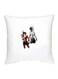 Pubg Printed Decorative Cushion White/Grey/Brown 16x16inch