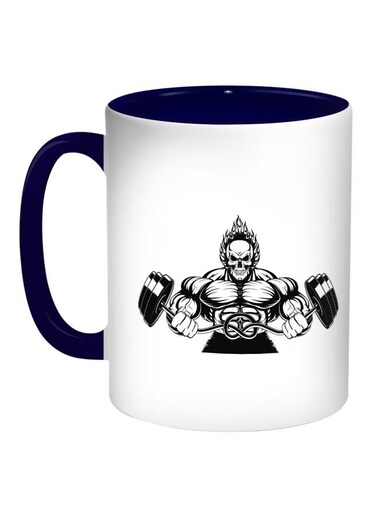 Sports Printed Coffee Mug Blue/White/Black