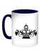 Sports Printed Coffee Mug Blue/White/Black