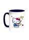 Hello Kitty Printed Coffee Mug Blue/White 11ounce