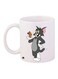 Tom And Jerry Printed Coffee Mug White/Grey/Brown