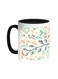 Decorative - Tree Paper Printed Coffee Mug Black/White 11ounce