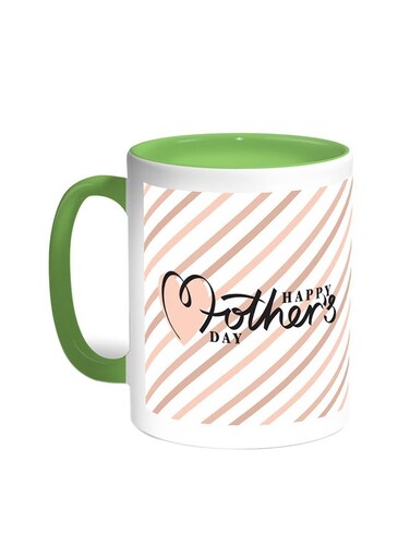 Happy Mother's Day Printed Coffee Mug Green/White 11ounce