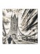 Bridge Pattern Hidden Frame Canvas Wall Painting Black/White/Grey 50 x 50cm