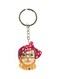 Cartoon Cat Themed Single Sided Keychain