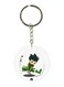 Double Sided Anime Hunter X Printed Keychain Green/White/Black