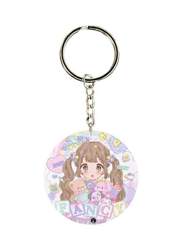 Cartoon Printed Keychain