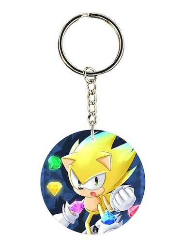 Sonic Printed Keychain